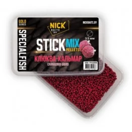 Стик-микс пеллетс Nick Baits Gold SF 3.5 мм Клюква-Кальмар (500 гр)