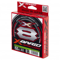 Плетеная леска YGK X-Braid Braid Cord х8 BRAID Chartreuse 150м
