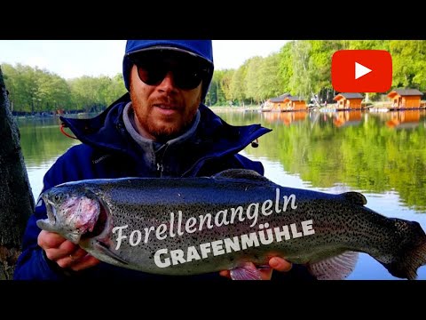 Angelpark zur Grafenmühle 17kg Fisch RAUSGEHOLT! Forellenangeln Ultralight.