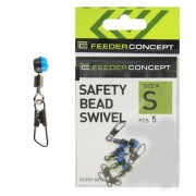 Вертлюги с застежкой для скользящей оснастки Feeder Concept Swiwel, 5шт